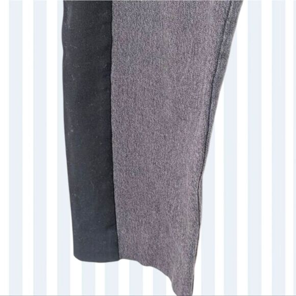 Mossimo Grey & Black Mid Rise Stretch Cotton Cropped Tuxedo Trousers Size 12 - Picture 6 of 12